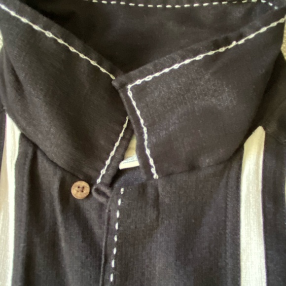 Island Shores Mens Island Wear Black Vacation Resort Bowling Shirt-Sz-L - Picture 9 of 15